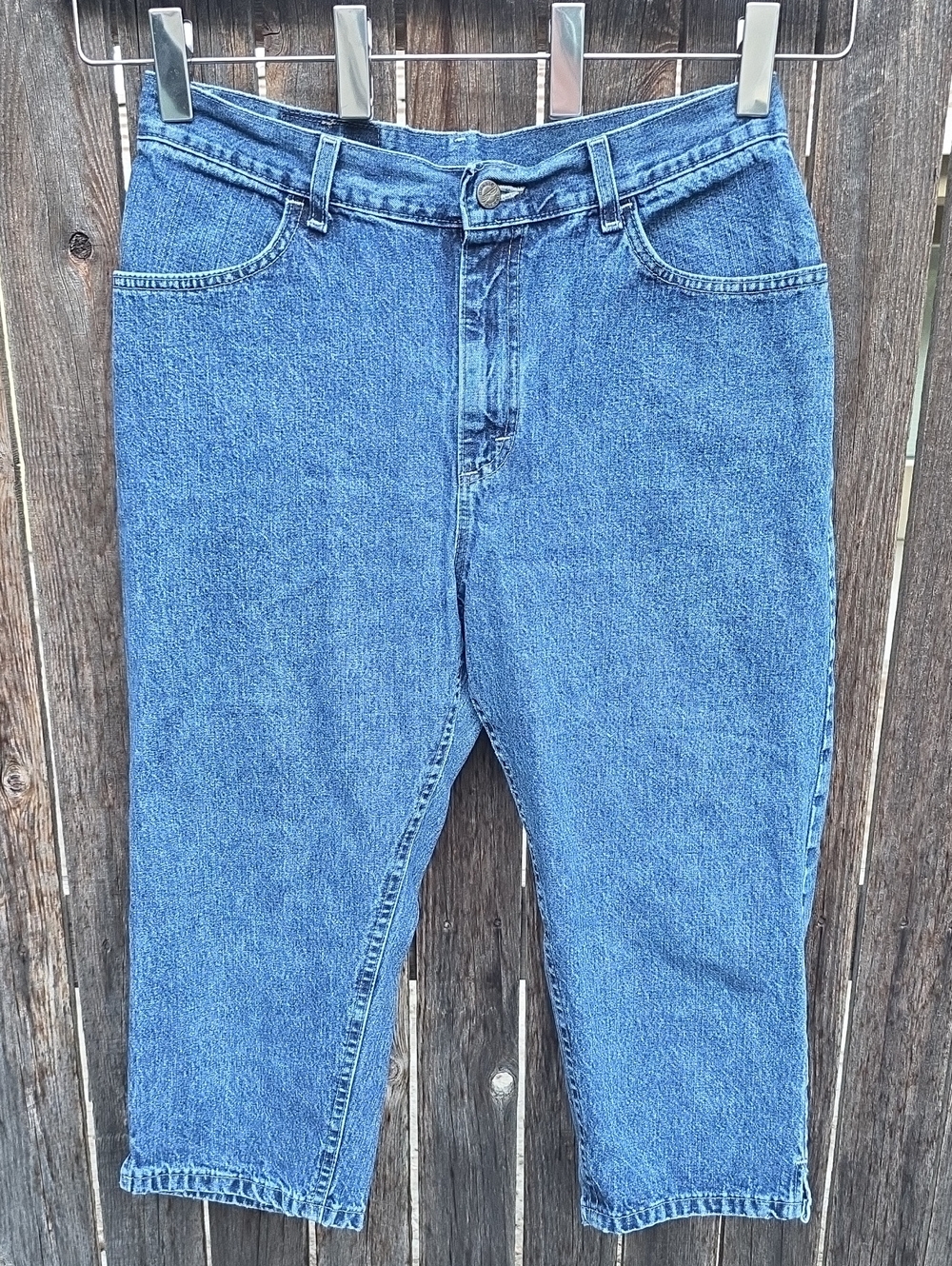 Riders by Lee 100% Cotton Women's Blue Cropped Ankle Jeans